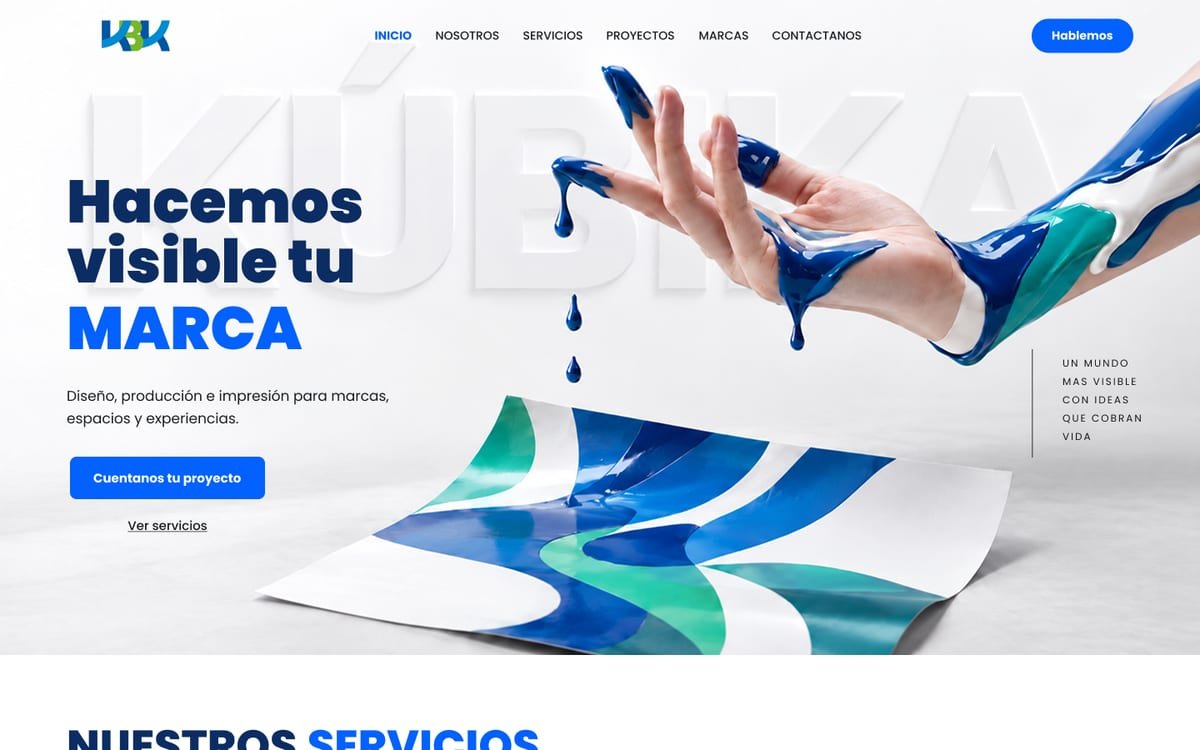 Kúbika · One page